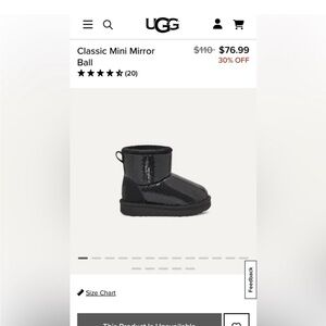 UGG Black Classic Mini Boots